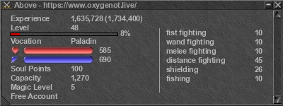 Signature for player Above