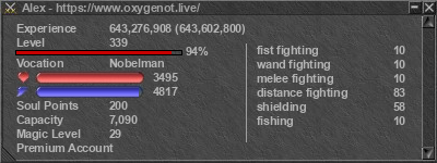 Signature for player Alex