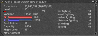 Signature for player Aloha