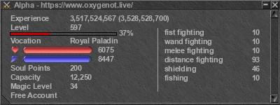 Signature for player Alpha