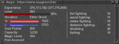 Signature for player Amya