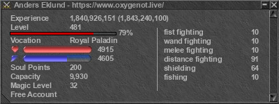 Signature for player Anders Eklund