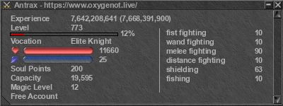 Signature for player Antrax