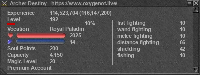 Signature for player Archer Destiny