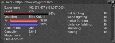 Signature for player Axor