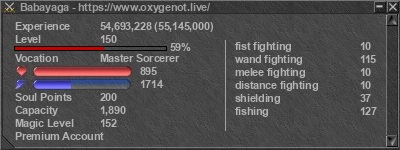 Signature for player Babayaga