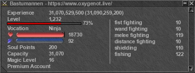 Signature for player Bastumannen