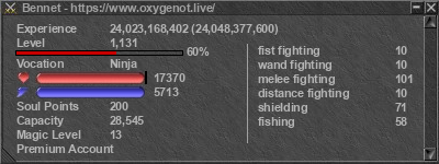 Signature for player Bennet