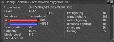 Signature for player Benny Backslick