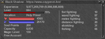 Signature for player Black Shadow