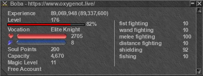 Signature for player Boba