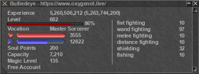 Signature for player Bulliedeye