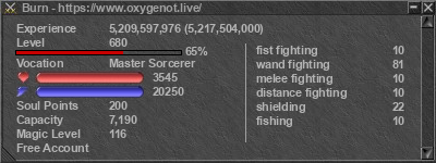 Signature for player Burn