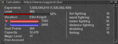 Signature for player Calculator