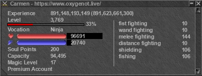 Signature for player Carmen