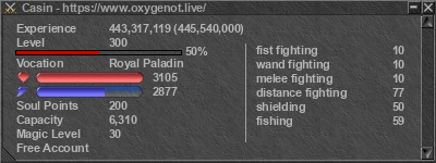 Signature for player Casin