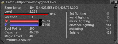 Signature for player Catch