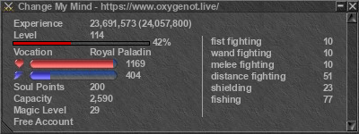 Signature for player Change My Mind