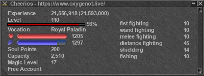 Signature for player Cheerios