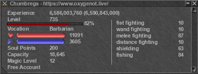 Signature for player Chumbrega