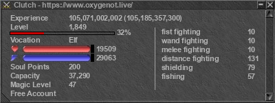 Signature for player Clutch