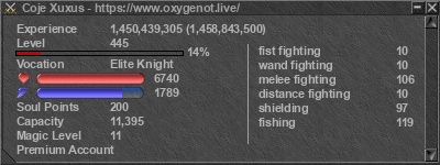 Signature for player Coje Xuxus