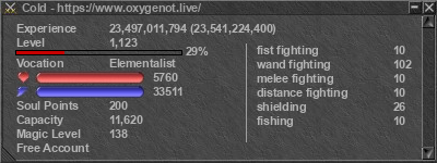 Signature for player Cold