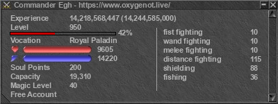 Signature for player Commander Egh