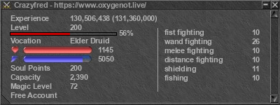 Signature for player Crazyfred