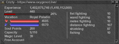 Signature for player Crizty