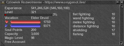 Signature for player Czlowiek Rozwolnienie