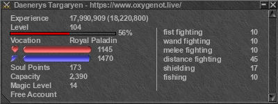 Signature for player Daenerys Targaryen