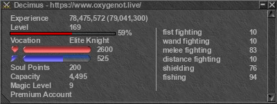 Signature for player Decimus