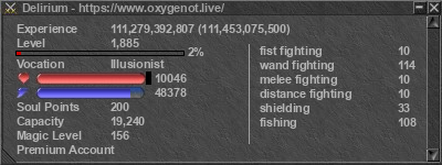 Signature for player Delirium