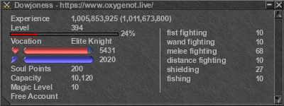 Signature for player Dowjoness