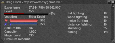 Signature for player Drag Onek