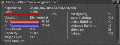 Signature for player Ducky