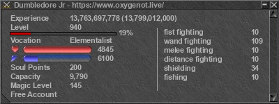 Signature for player Dumbledore Jr