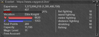 Signature for player Erzebet