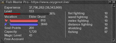 Signature for player Fish Master Pro