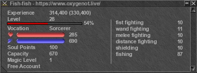 Signature for player Fish-fish