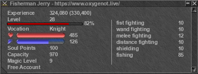 Signature for player Fisherman Jerry