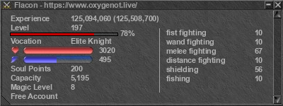 Signature for player Flacon