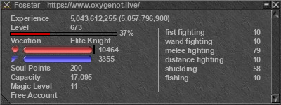 Signature for player Fosster