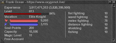 Signature for player Frank Ocean