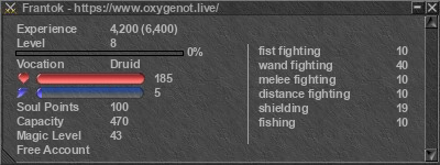 Signature for player Frantok