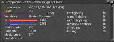 Signature for player Frappacino