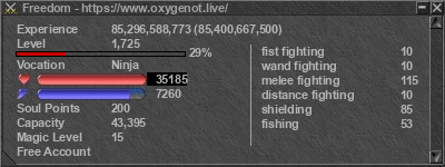 Signature for player Freedom