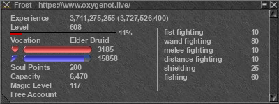 Signature for player Frost