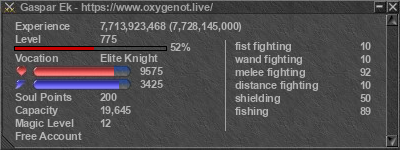 Signature for player Gaspar Ek